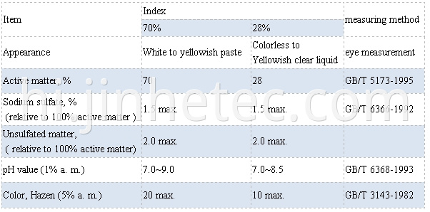 Sodium Lauryl Ether Sulfate Sles 70